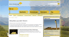 Desktop Screenshot of bernerwanderwege.ch